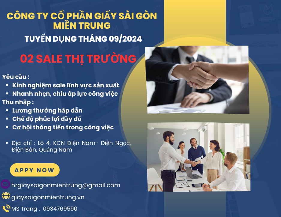 Tuyển Dụng Nhân Viên Kinh Doanh T9/2024.